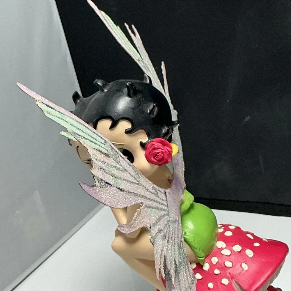 Betty Boop Mushroom Fairy Garden Figurine Collectible Vintage Trevco